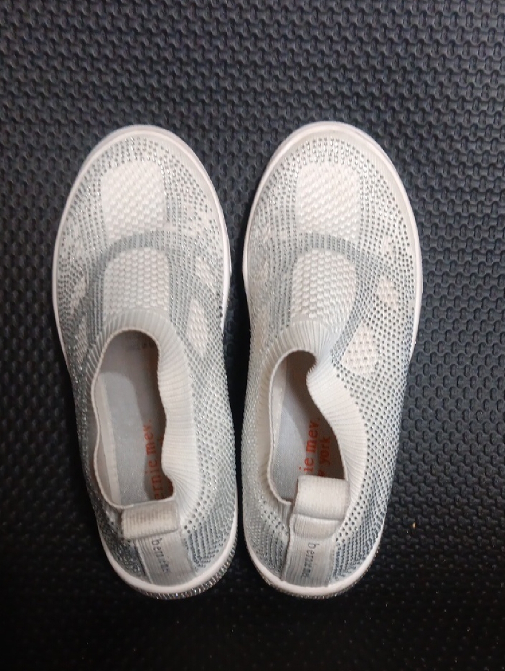 Light Gray Knit Slip-On Sneakers
